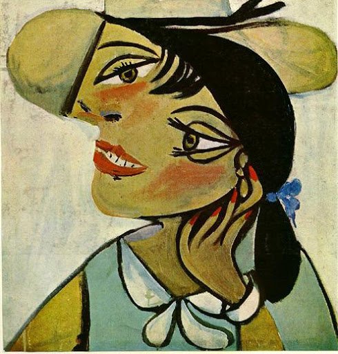 Picasso’s “Portrait of woman in d`hermine pass” image